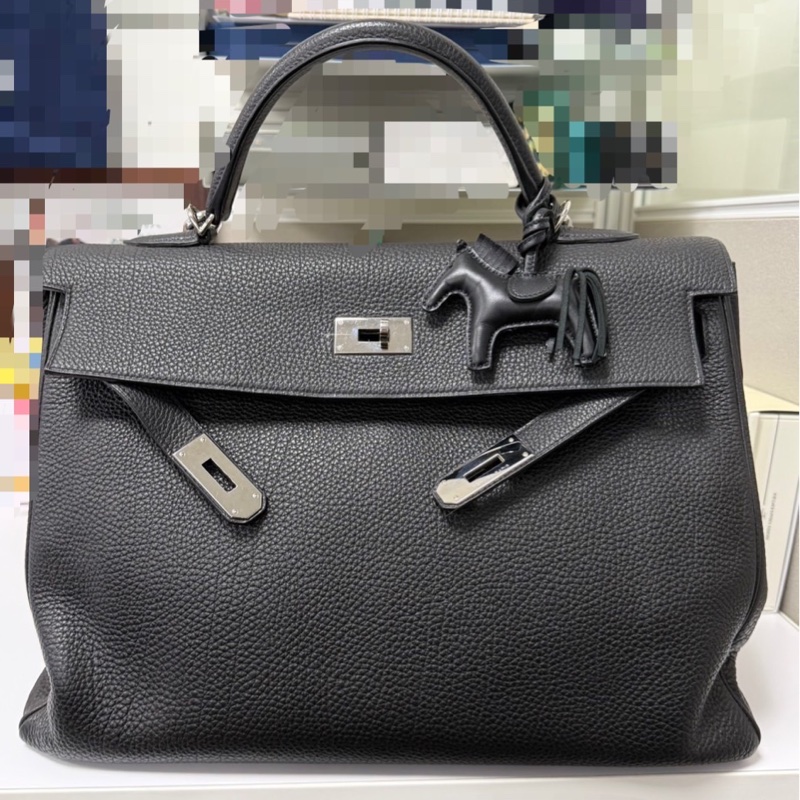 🐎Hermès Kelly 40 黑銀|Togo-3