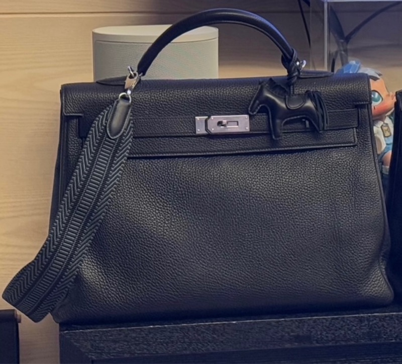 🐎Hermès Kelly 40 黑銀|Togo-4