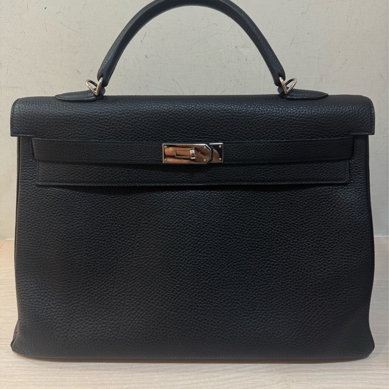 🐎Hermès Kelly 40 黑銀|Togo-6