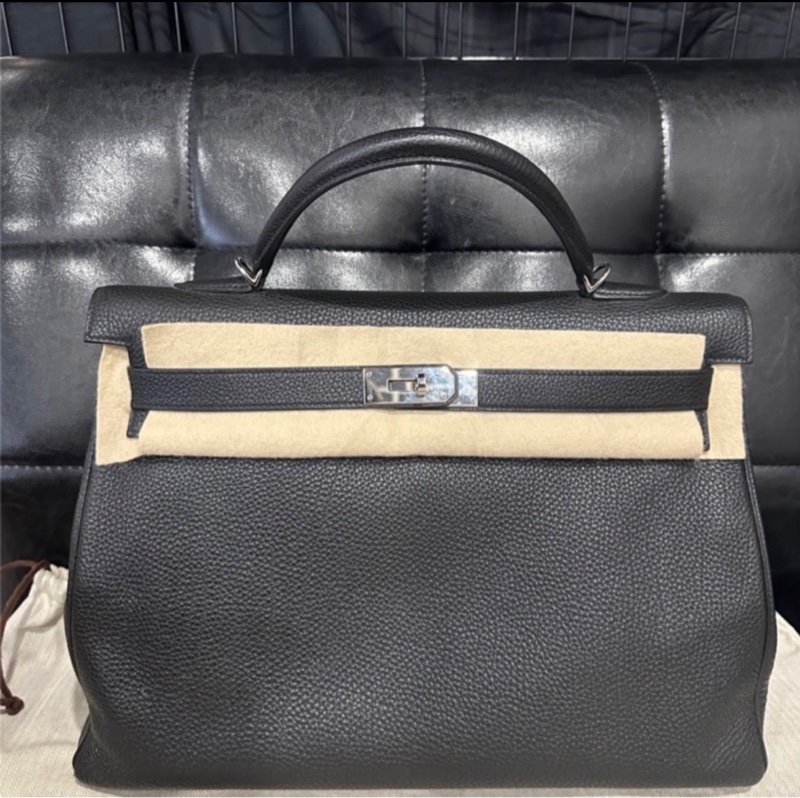 🐎Hermès Kelly 40 黑銀|Togo-5