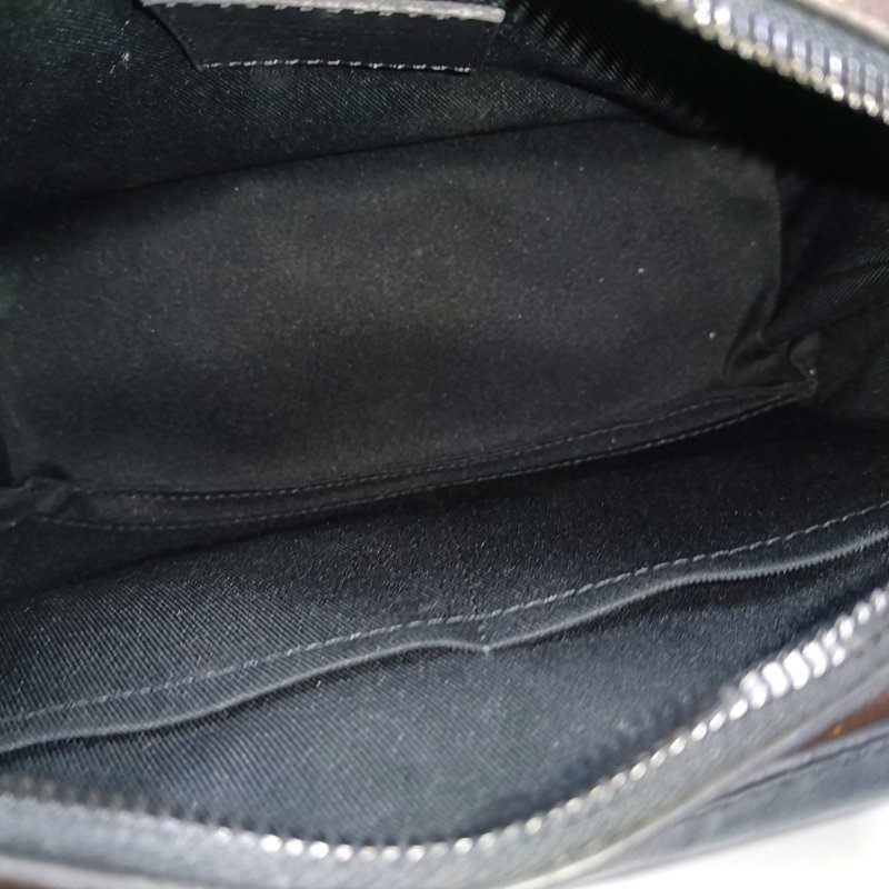 LOUIS VUITTON SOFT TRUNK 棕色塗層帆布老花單肩包手提包斜挎包黑色五金可拆卸肩帶-6