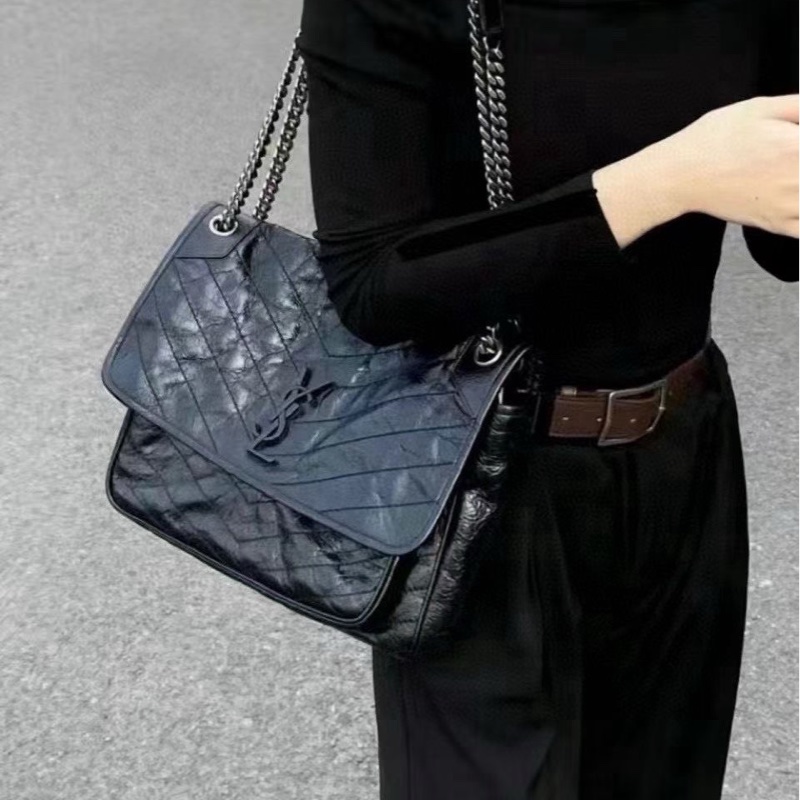 YSL黑銀niki 中號-4