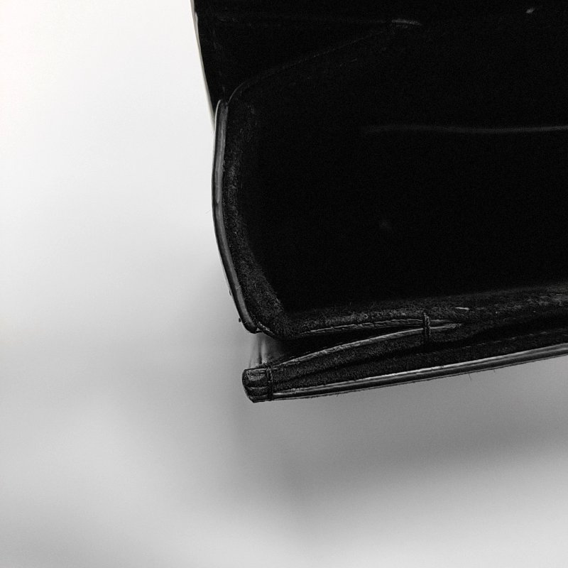YSL BELLECHASSE中號黑色牛皮單肩包金色五金可拆卸肩帶-18