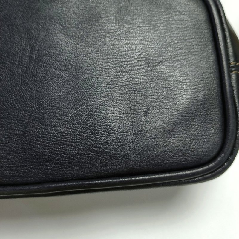 LOEWE水桶包深棕色牛皮壓紋斜挎包金色五金可拆卸肩帶-12