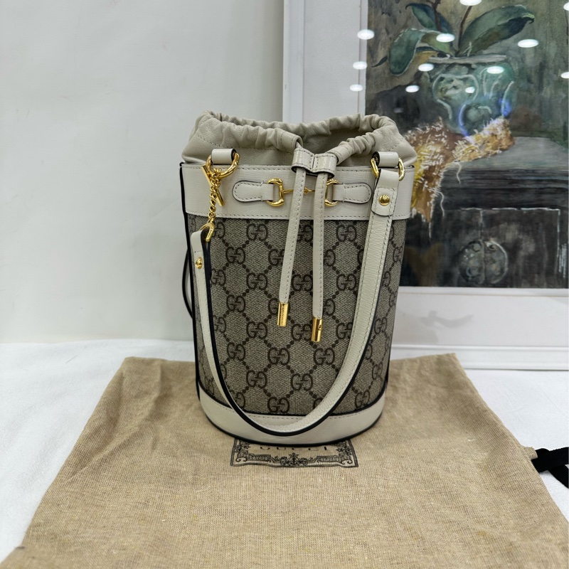 古馳GUCCI1955水桶，尺寸14*19*14，成色98/99新，附件塵袋-0