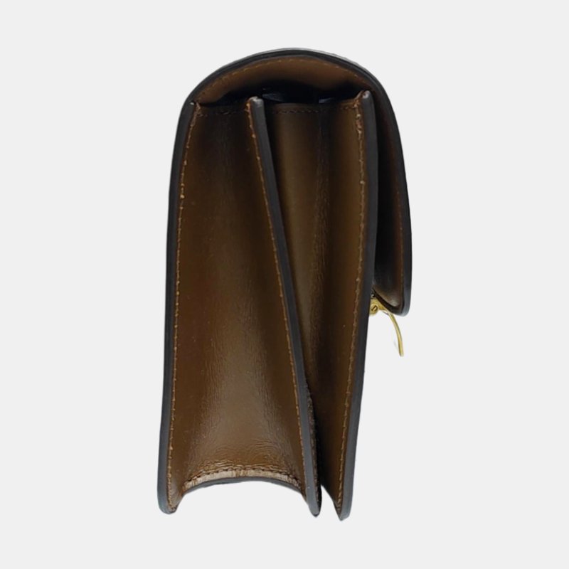 CELINE CLASSIC BOX小號棕色牛皮豆腐包單肩包斜挎包金色五金可拆卸肩帶-3