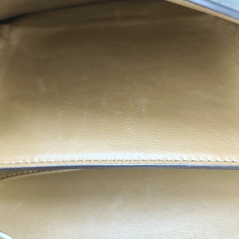 CELINE CLASSIC BOX小號棕色牛皮豆腐包單肩包斜挎包金色五金可拆卸肩帶-13