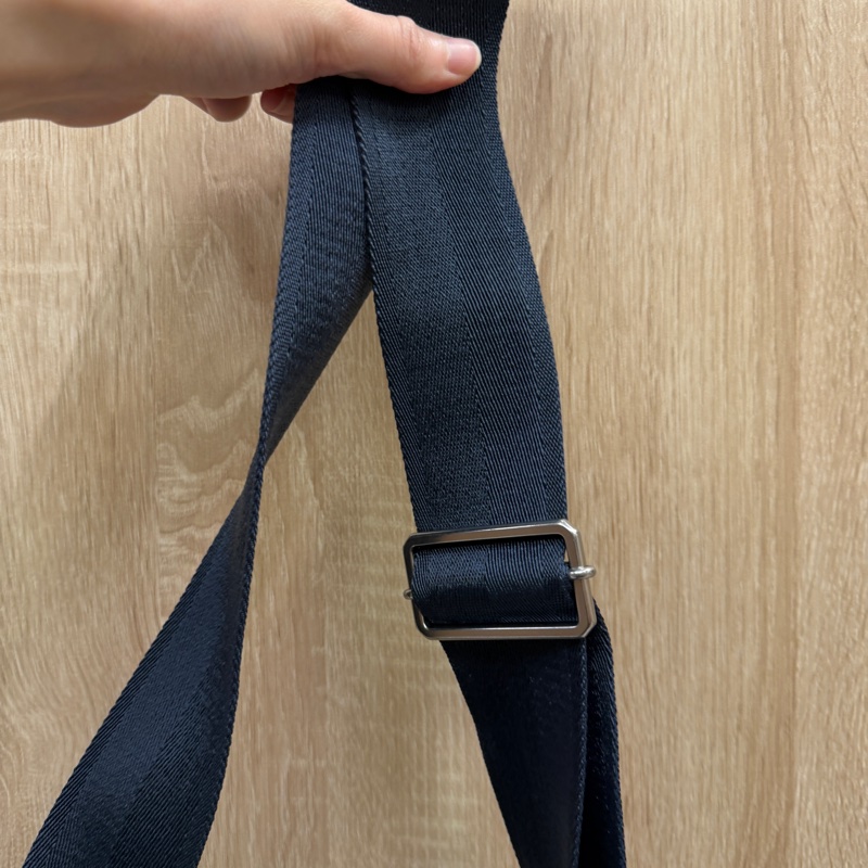 BV 深藍牛皮編織Intrecciato Duo雙層斜背包-13