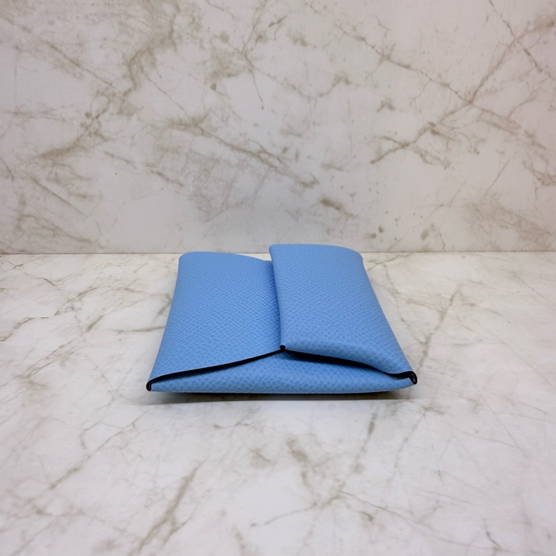 HERMES BASTIA藍色零錢包/D-2