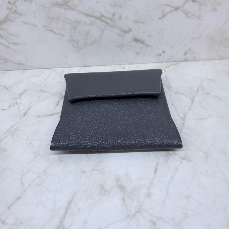 HERMES BASTIA霧霾灰零錢包/W-3