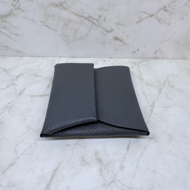 HERMES BASTIA霧霾灰零錢包/W-4