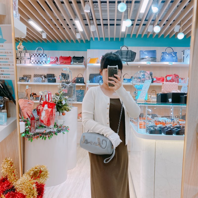 MS0433 Chanel 香奈兒 圓桶包 斜背 雙色鏈條 灰色牛皮  Written In Chain Bowling Bag Calfskin Grey x PHW x GHW-17