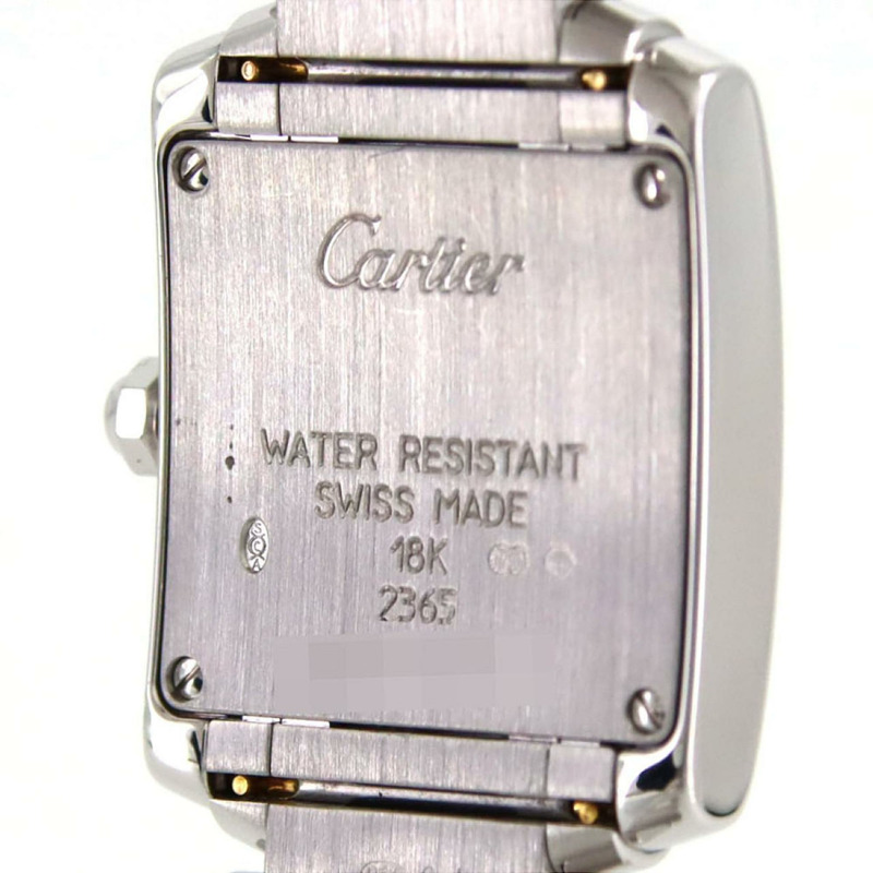 卡地亞 Tank Française SM WG D Breath Half WE1002SC 石英錶-5