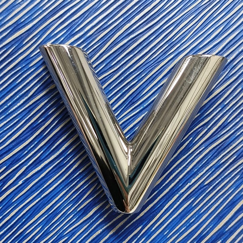 LOUIS VUITTON TWIST中號藍色EPI牛皮水波紋單肩包銀色五金可拆卸肩帶-10