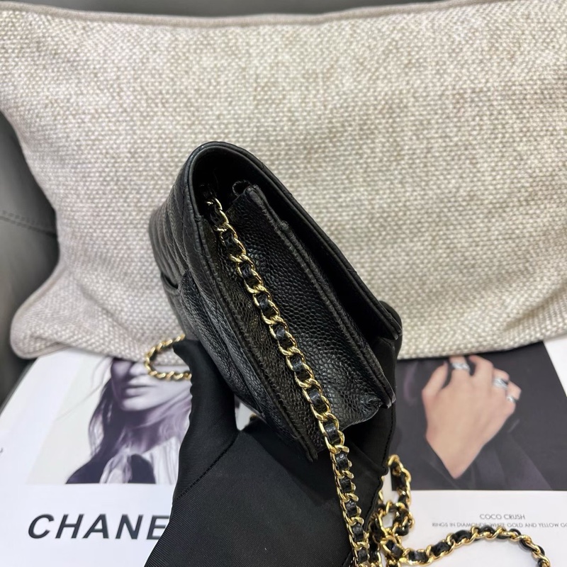 Chanel香奈兒黑金woc包-2
