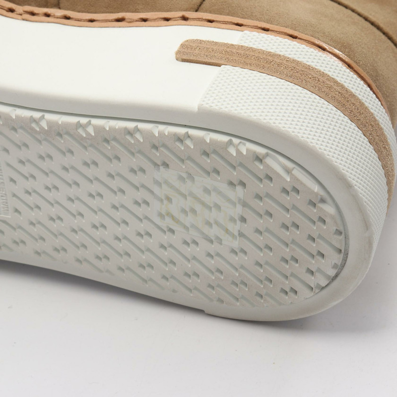 愛馬仕 Flocon 高筒運動鞋靴 #37.5 絨面革 棕色 米色 二手 女款-6