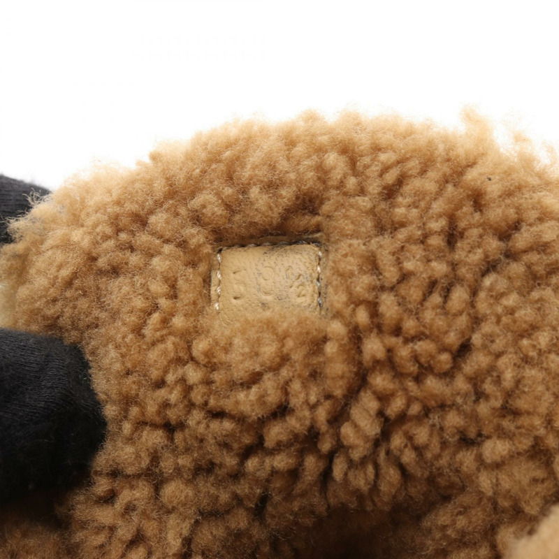 愛馬仕 Flocon 踝靴 #38.5 高筒運動鞋 皮革 Mouton 白色-5