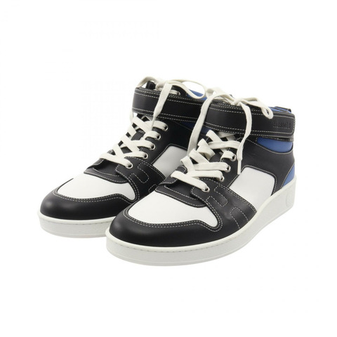 愛馬仕 Free style 運動鞋 #42.5 真皮黑白藍色二手男鞋