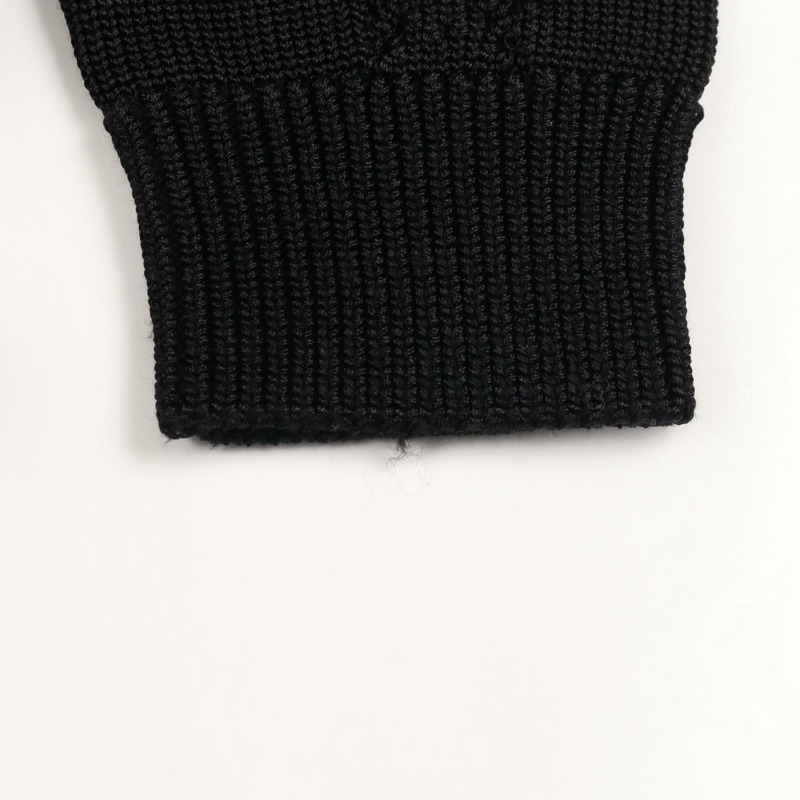 愛馬仕 H Lift 開襟針織衫 #34 人造絲棉黑色二手女裝-4