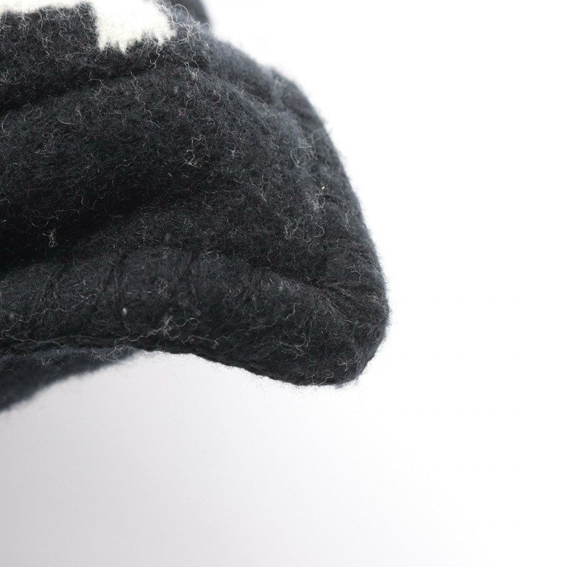 愛馬仕 Avalon 3 PM 衝擊羊毛羊絨黑灰色二手-5