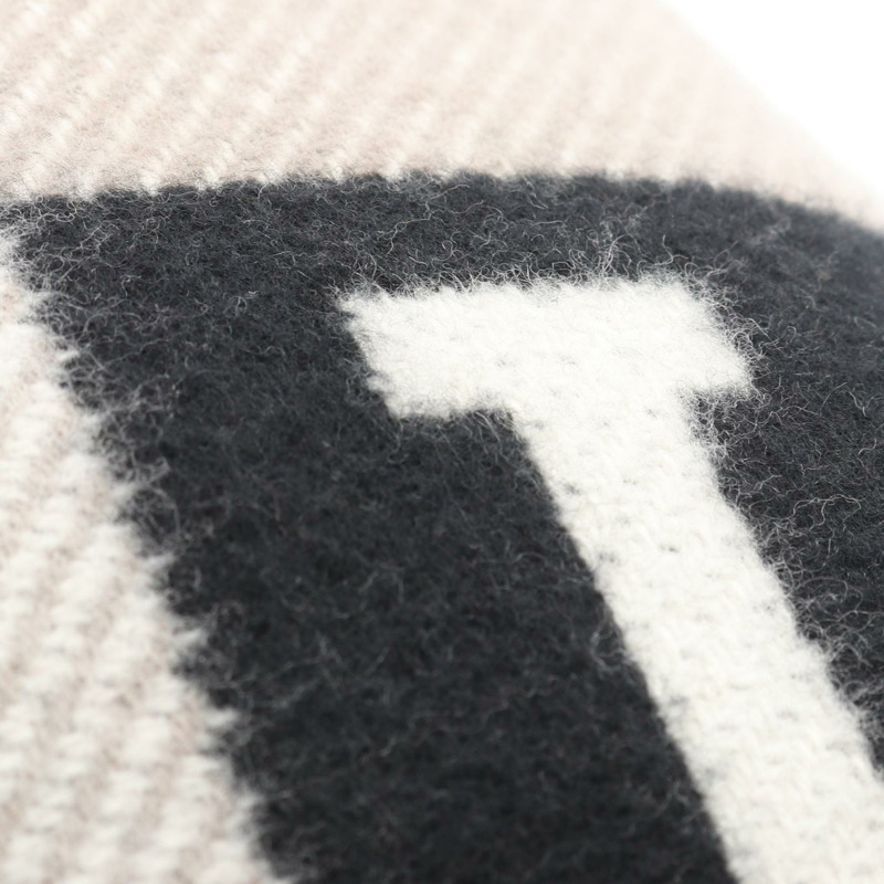 愛馬仕 Avalon 3 PM 衝擊羊毛羊絨黑灰色二手-6