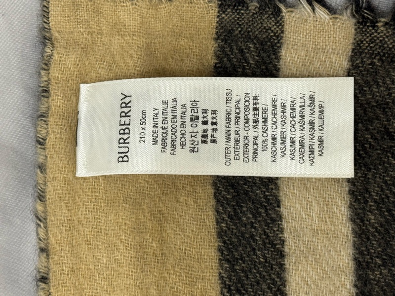 全新Burberry25年新款斷貨戰馬純羊絨圍巾-4