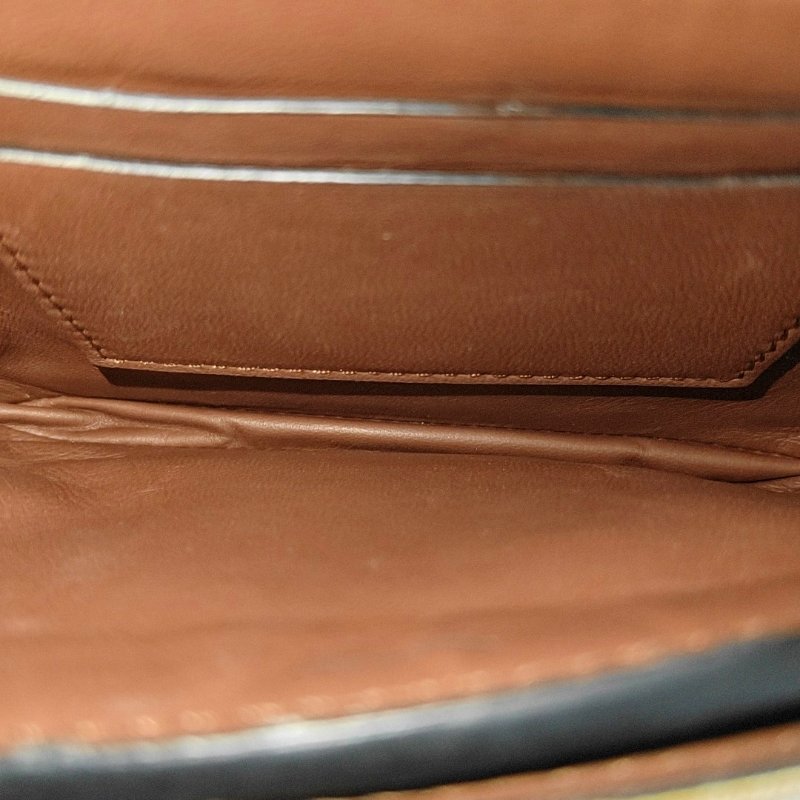 BURBERRY D-Ring迷你黑色牛皮斜挎包單肩包銀色五金可拆卸肩帶-6