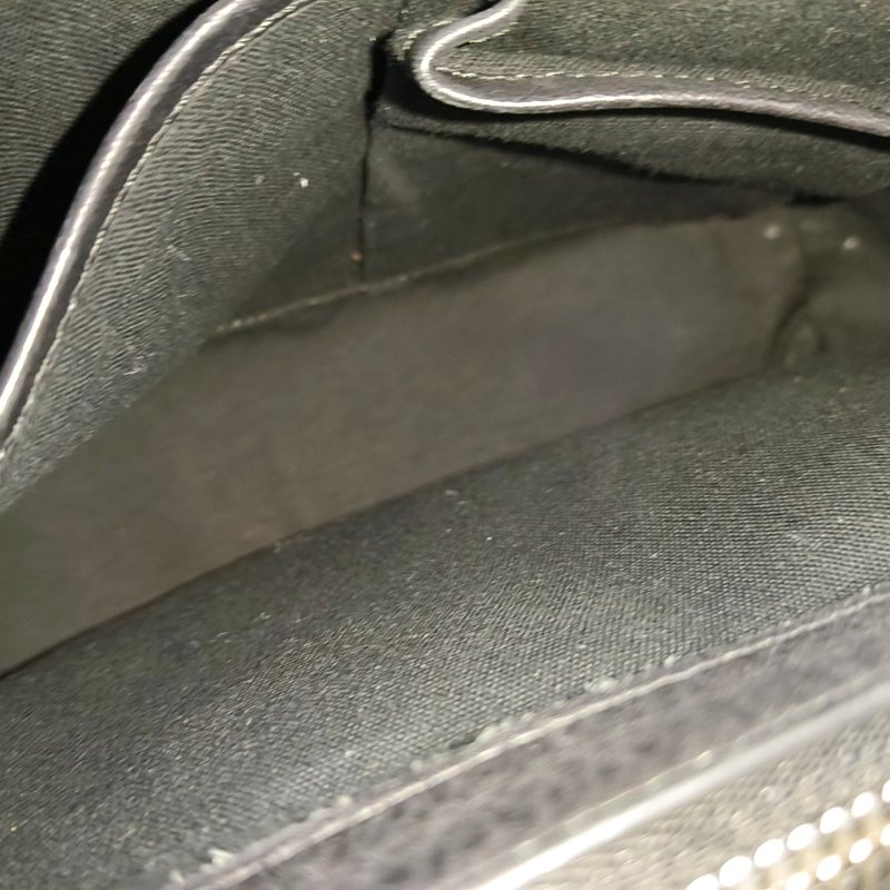 BURBERRY托特包多色織物編織手提包銀色五金-12