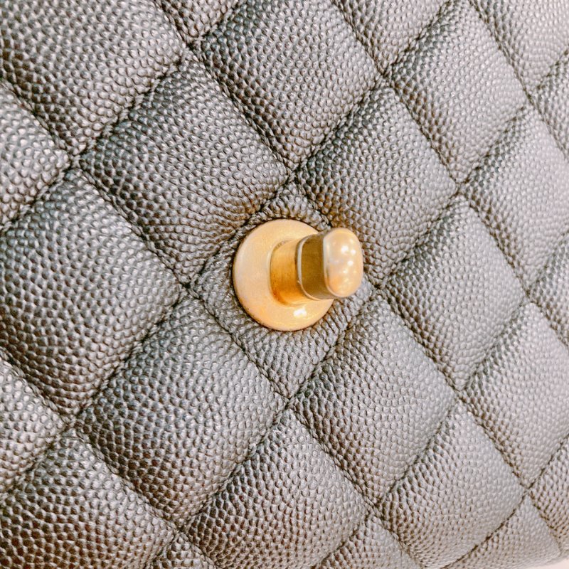 MS0434 Chanel 香奈兒 經典 手提包 魚子醬 荔枝紋 牛皮 黑金 Coco Handle Small Caviar Black x GHW-13