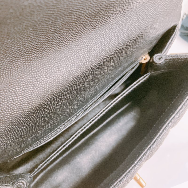 MS0434 Chanel 香奈兒 經典 手提包 魚子醬 荔枝紋 牛皮 黑金 Coco Handle Small Caviar Black x GHW-14