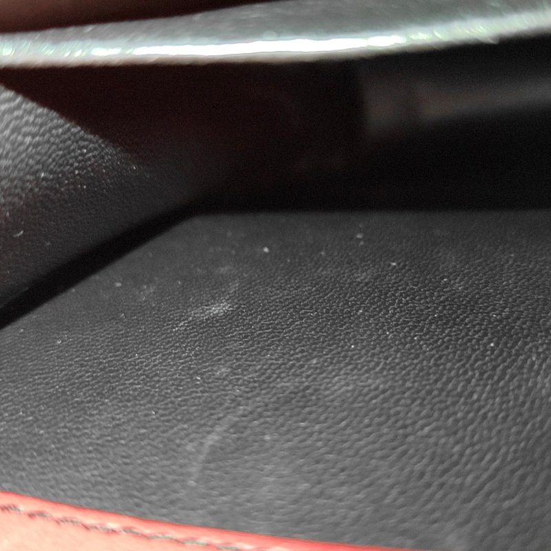 PRADA酒紅色牛皮十字紋單肩包斜挎包金色五金可拆卸肩帶-16