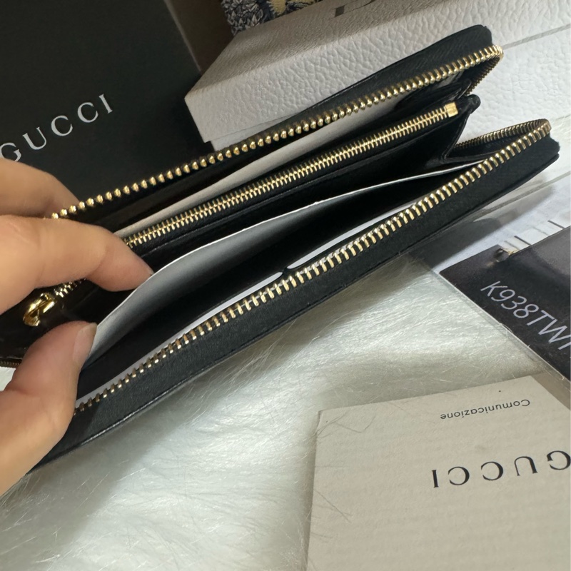 Gucci 1955馬銜扣 發財長夾-9