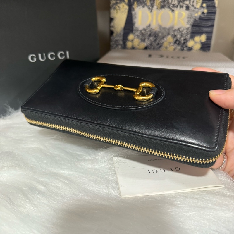 Gucci 1955馬銜扣 發財長夾-16
