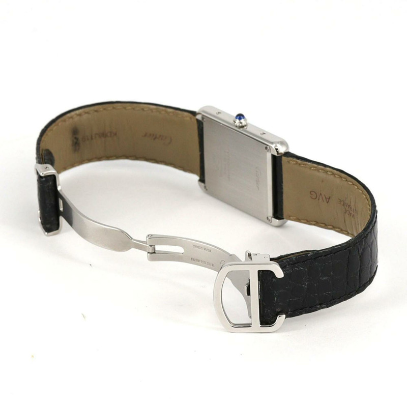 卡地亞 Tank Solo Index Animation W5200017 精鋼石英錶-7