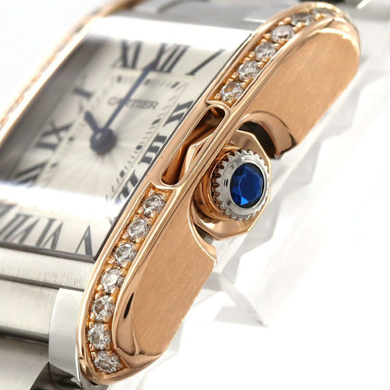 卡地亞 Tank Anglaise SM PG 雙色調手錶 D W3TA0002 SSxPG 石英機芯-3