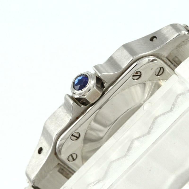 卡地亞 Santos Galbe SM YG 組合 SSxYG 自動腕錶-2