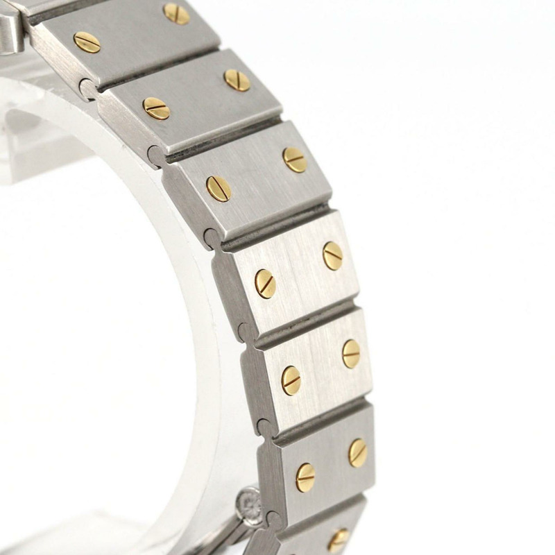 卡地亞 Santos Galbe SM YG 組合 SSxYG 自動腕錶-3