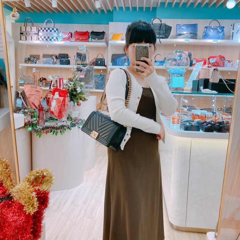 MS0435 Chanel 香奈兒 經典男孩 山羊紋 V紋 牛皮 黑金 Boy Chevron Medium Calfskin Black x GHW-14