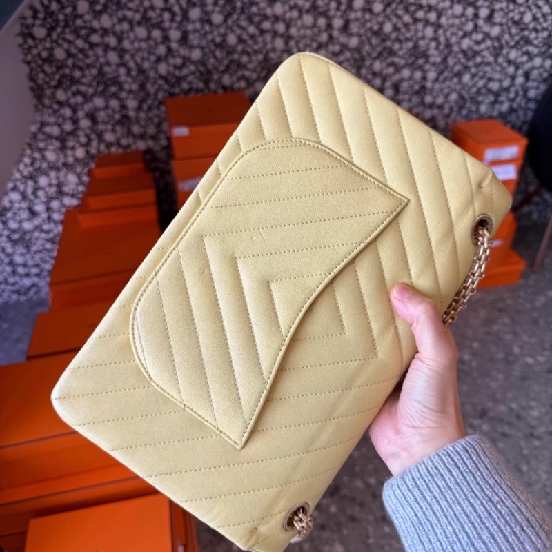 Chanel 2.55牛皮小雞黃金扣-2