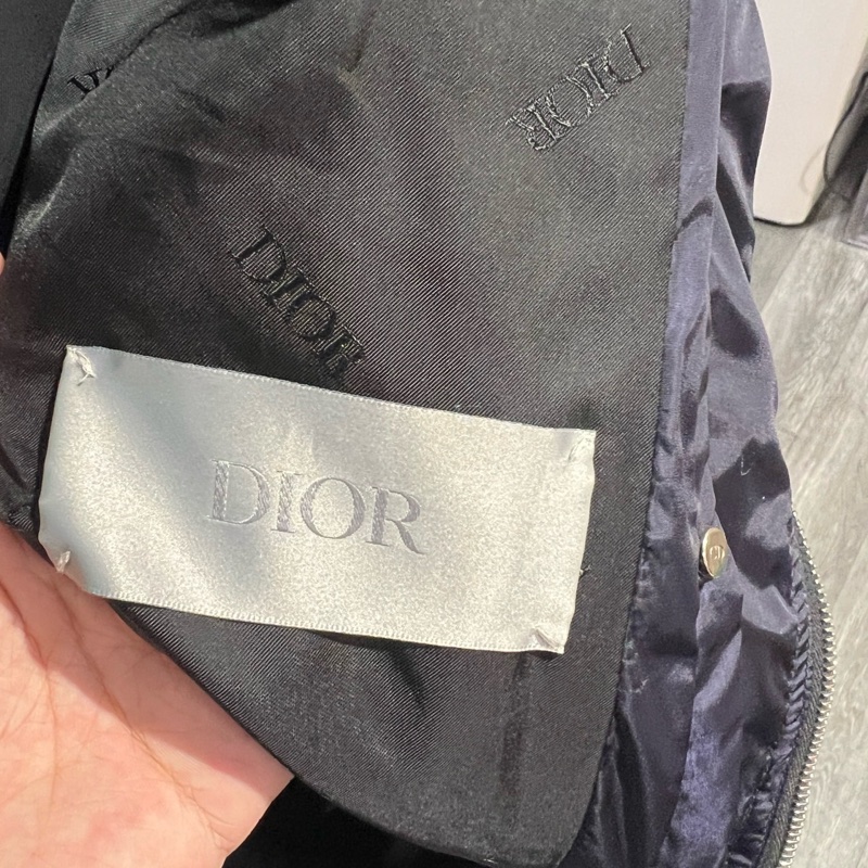 Dior 標語徽標 拉鍊連帽外套52碼-3