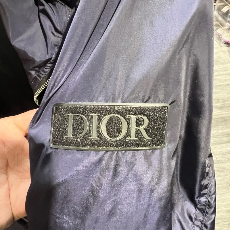 Dior 標語徽標 拉鍊連帽外套52碼-4