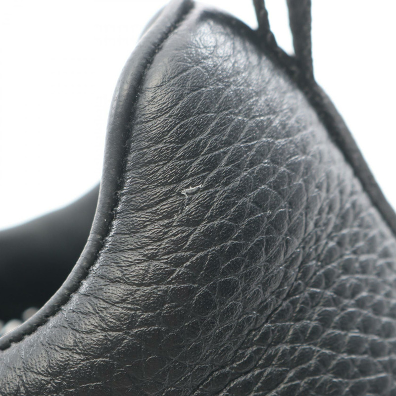 愛馬仕彈性繫帶運動鞋 #38 鞋款 皮革網面 黑色 白色 棕色-9