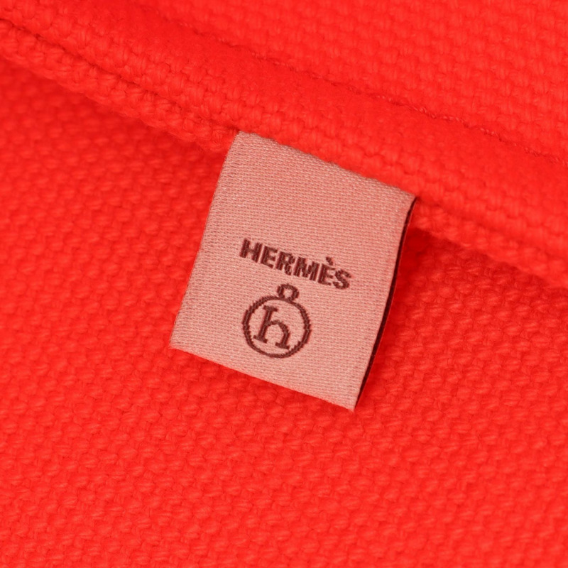 愛馬仕 Petit H So Cabas 手提包,H 帆布皮革,玫瑰齋浦爾綠,二手,帶五金配件-3