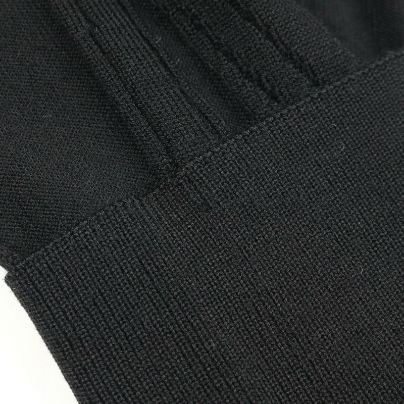 愛馬仕 Jeu de Points Arne 針織毛衣#S 羊毛黑色二手男款-4