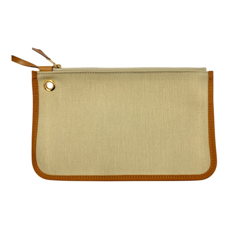 HERMES 愛馬仕 HERBAG31 內縫 U刻 帆布 肩背包 卡其色-11