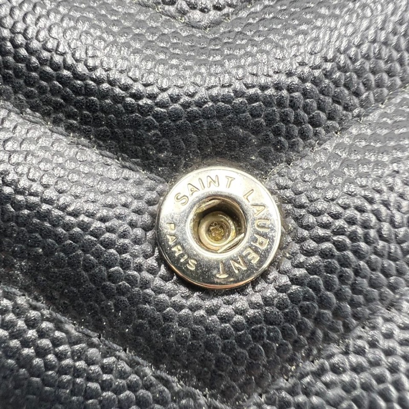 圣罗兰黑金 V 纹单肩斜挎包-18