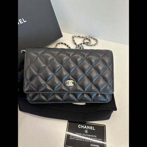 Chanel woc 荔枝牛皮銀扣