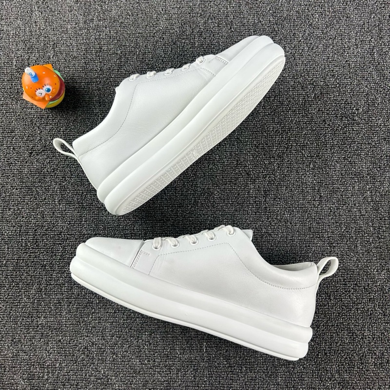 97新Hermes愛馬仕happy厚底板鞋 尺碼：38 純白簡約時尚 側面H經典-2