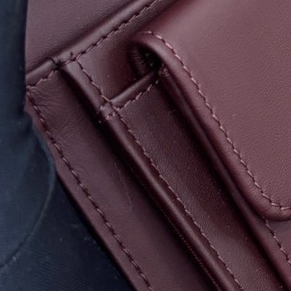 【近新閒置品】Chanel 黑金荔枝皮cf長款三折錢包、長夾-9