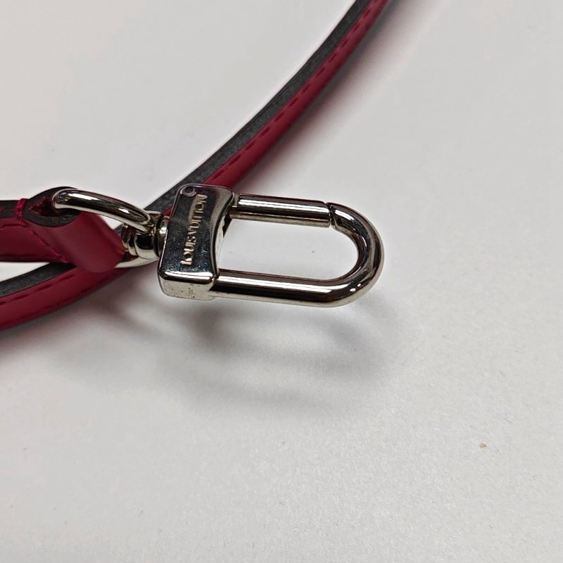 LOUIS VUITTON CLUNYBB玫紅色EPI牛皮水波紋克魯尼單肩包手提包斜挎包銀色五金可拆卸肩帶-17